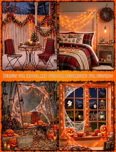 Orange Halloween Lights (13 Foot)