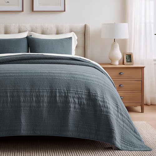 HOME 100% Cotton Quilt Set Oversized Cal King