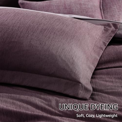 Full Size Comforter Set 7 Pieces Italian Plum Bed in a Bag