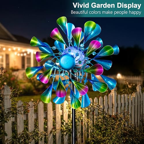 Solar Wind Spinner Outdoor Metal