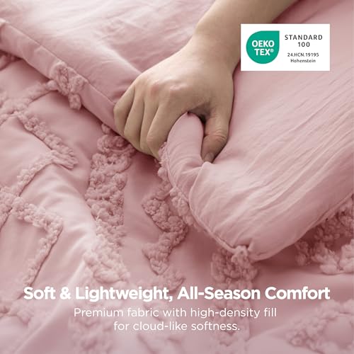 Tufted Boho Comforter Set King Size