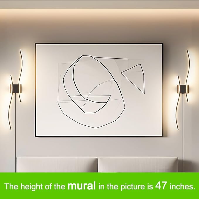 Modern Black Plug in Wall Sconces Set of 2