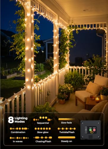 2 Pack Solar String Lights Outdoor (2 Count)