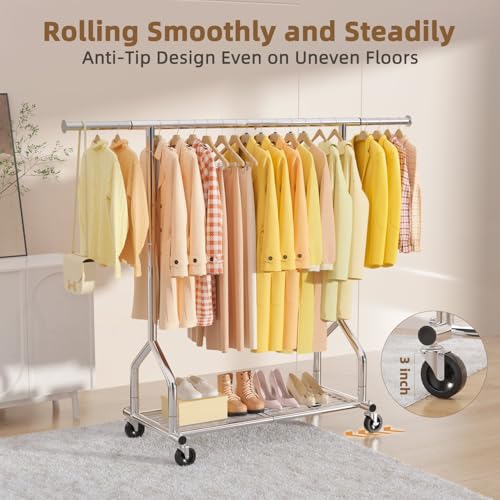 Heavy Duty Clothes Rack Load 424 LBS
