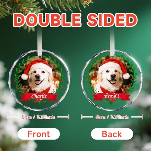 Personalized Dog Ornaments for Christmas Tree with Photo