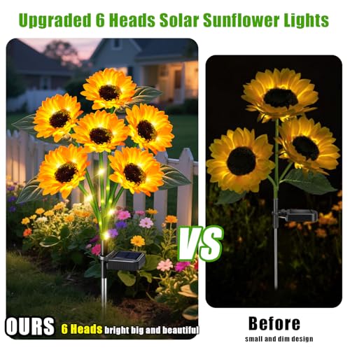 Solar Lights Outdoor Garden Decor 4 Pack (4 Count)