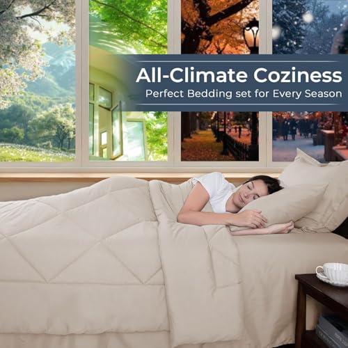 7 Piece Oversized Queen Comforter Set