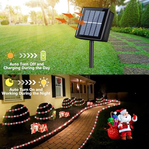 Solar Christmas Lights Outdoor Waterproof (66 Foot)