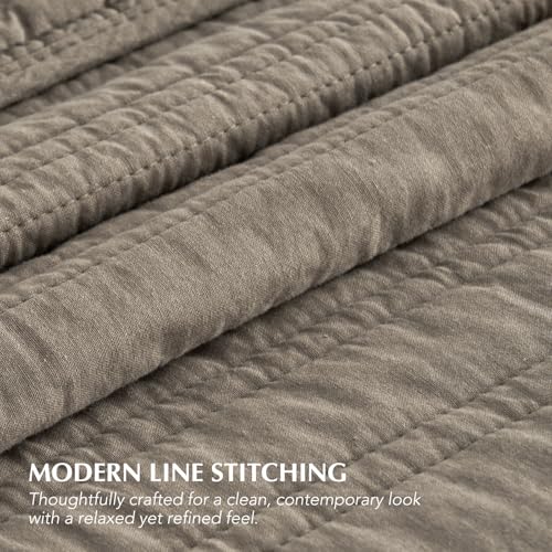 HOME 100% Cotton Quilt Set Oversized Cal King