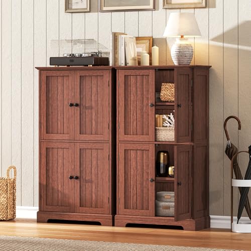 Bathroom Floor Cabinet with Adjustable Shelves