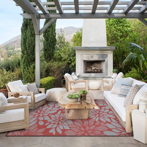 Outdoor Rug Waterproof Plastic Rugs for Patio (40 Sq Ft)