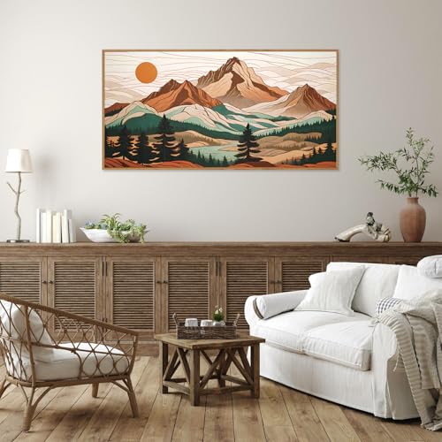 Mountain Framed Canvas Wall Art