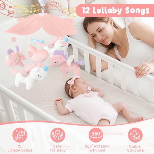 Unicorn Crib Mobile for Boys & Girls