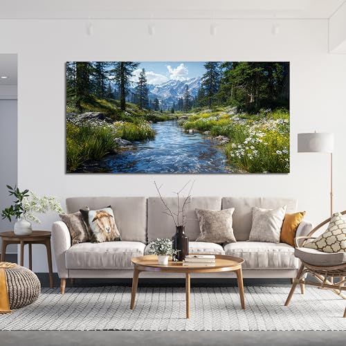 Nature Landscape Wall Art Prints Artwork Pictures For Living Room 24"X48"