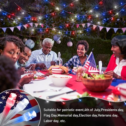 Red White and Blue Lights (66 Foot)