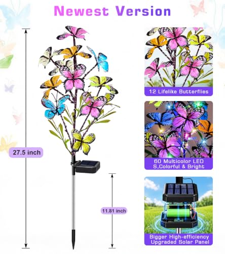 Solar Garden Lights Outdoor (4 Count)