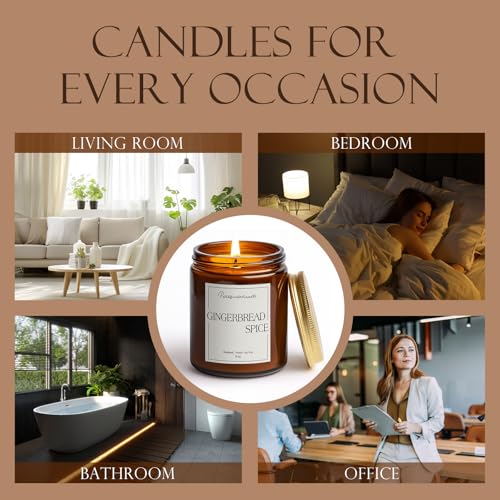 Gingerbread Spice Candle for Home Scented (14 Ounce)