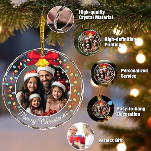 Personalized Photo Ornaments Christmas Tree Hanging Decor