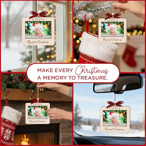 Baby's First Christmas Photo Frame Ornament 2025