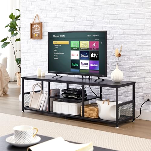 TV Stand with Power Outlets for Televisions up to 65Inch