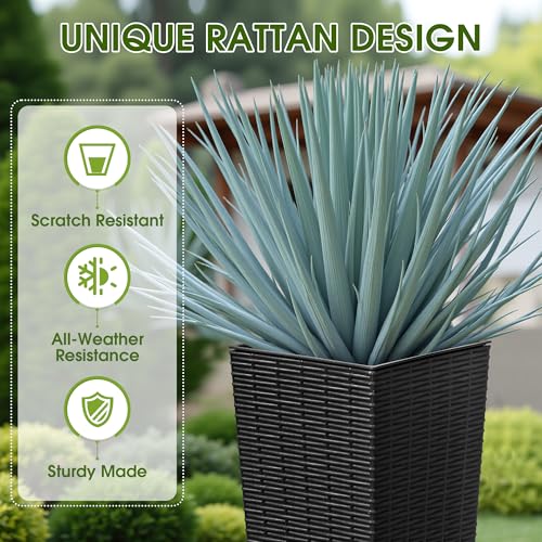 Resin 23.6'' Tall Planters