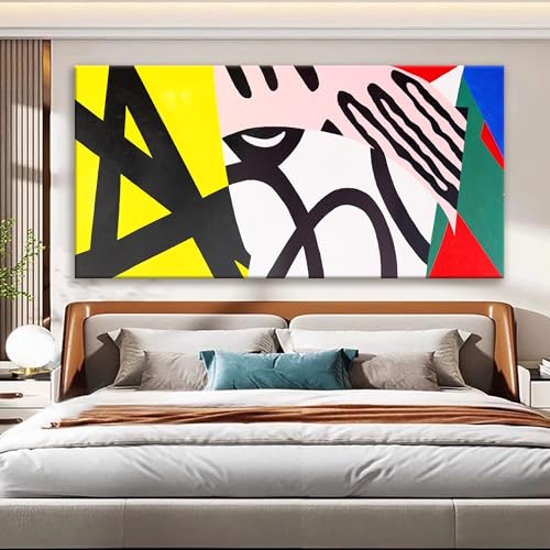 Large Abstract Wall Art For Living Room Prints Artwork 29x58 Inch