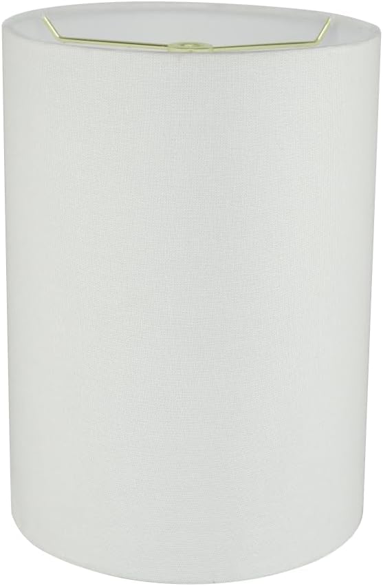 Aspen Creative 31261 Transitional Drum Shaped Spider Fitter Lamp Shade in White
