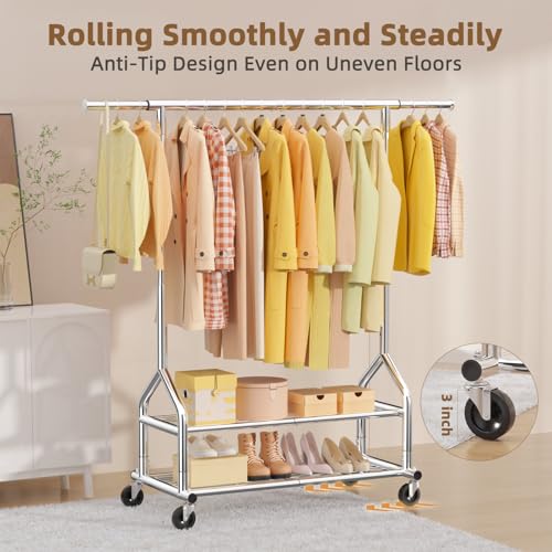 Heavy Duty Clothes Rack Load 556 LBS