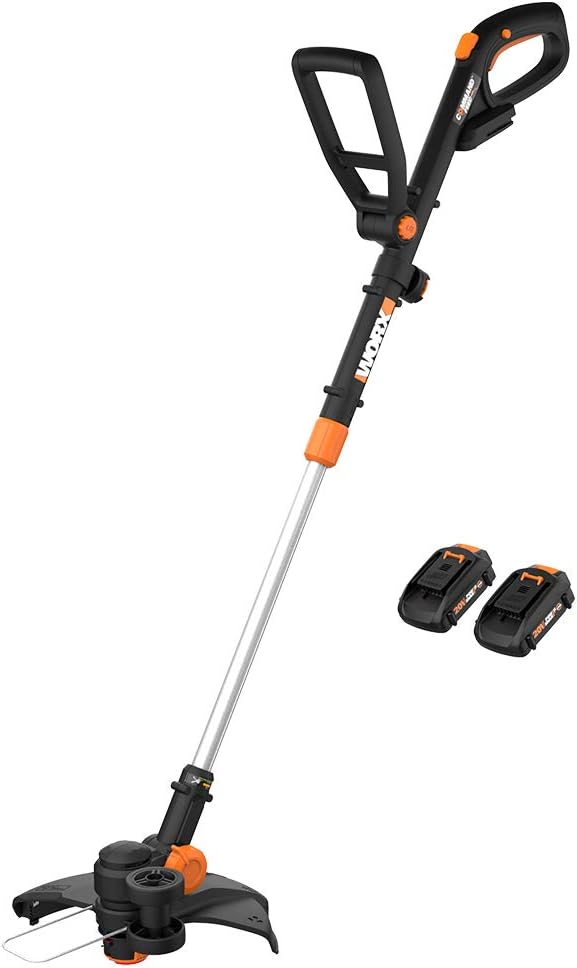 Worx String Trimmer/Edger/Lawn Mower 3-in-1 Grass Trimmer GT Revolution 20V 12" (2 Batteries & Charger Included) WG170