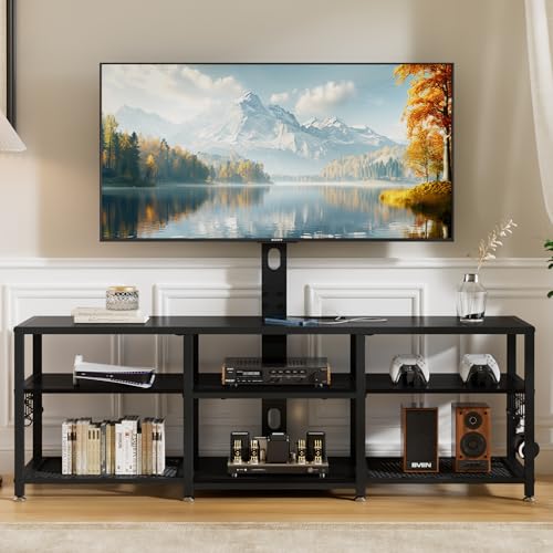 TV Stand with Mount and Power Outlets