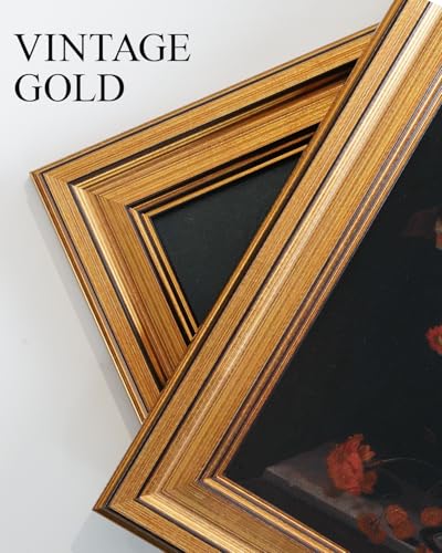 Vintage Gold Framed Wall Art for Living Room