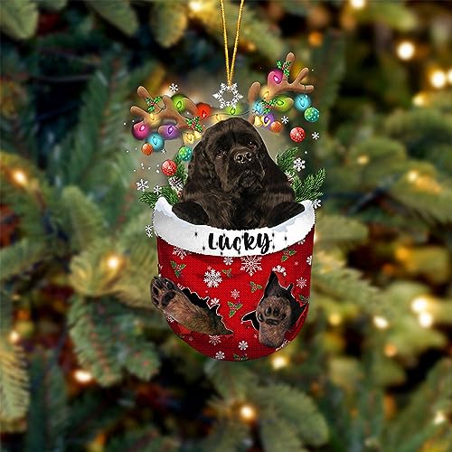 Black Cocker Spaniel Dog Christmas Ornament