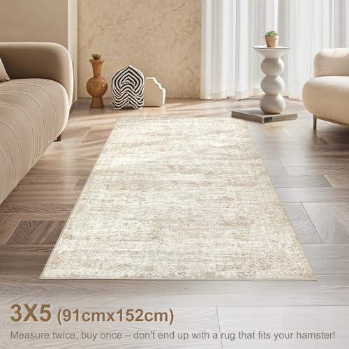 3x5 Washable Area Rug (15 Sq Ft)
