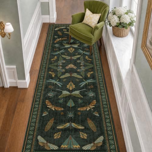 Washable Insect 2x8 Long Runner Rug for Hallway (16 Sq Ft)