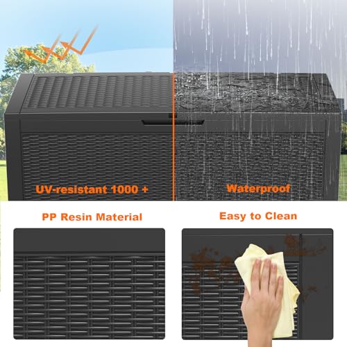 120 Gallon Resin Deck Box