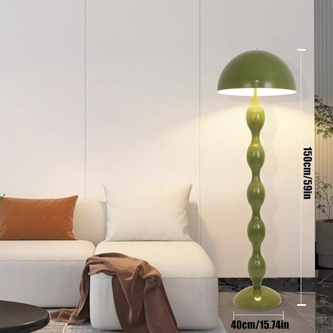 Floor Lamp Creative Green Mushroom Lamp, Standing Lamp