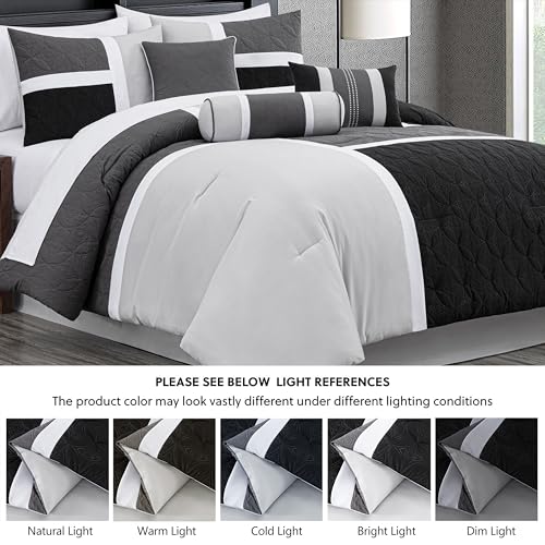 Upland 7 Piece Quilted Patchwork Comforter Set