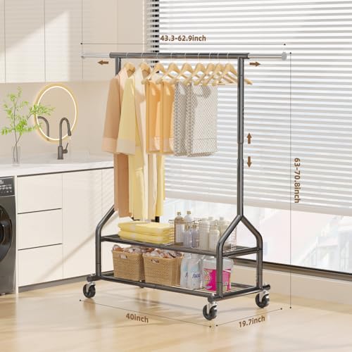 Heavy Duty Clothes Rack Load 556 LBS
