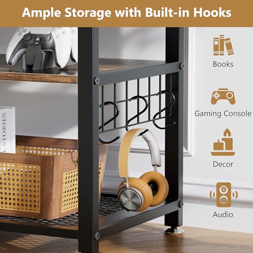 TV Stand with Mount and Power Outlets