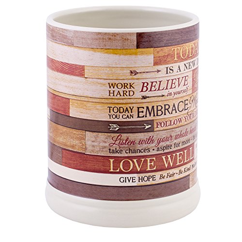 Today Aspire Change the World Wood Look Stoneware Electric Jar Candle Warmer