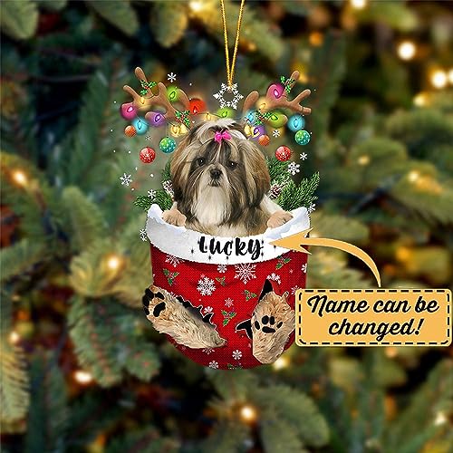 Shih Tzu 1 Dog Christmas Ornament