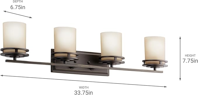 Kichler Hendrik 33.75" 4 Light Vanity