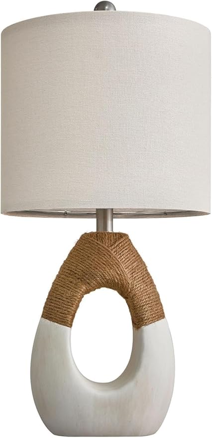 OYEARS 19” Boho Table Lamps Bedroom Living Room, Suitable