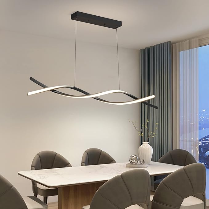 Modern Ceiling Chandelier Light, Acrylic Anti Flicker Pendant Lamp