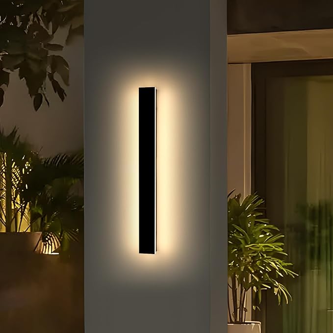 Modern Outdoor Wall Light, 39inch Exterior Wall Sconces, 3000K Warm White Light