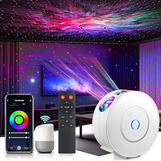 Galaxy Projector for Bedroom, Star Projector, Smart APP Control Memory Setting