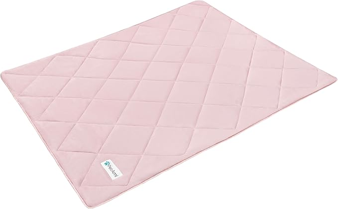 PetAmi Premium Cooling Dog Blanket | Lightweight Fluffy Pet Throw Blanket Bed Cover for Dogs, Cat, Puppies | Pet Blanket Furniture Protector Couch Sofa | Reversible Fuzzy Cozy | 24x32, Pink