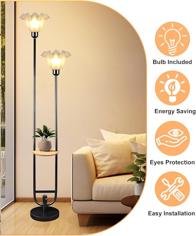 Dimmable Flower Floor Lamps