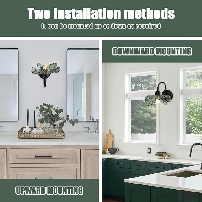 Black Bathroom Vanity Light Vintage Wall Sconce Black Wall Lamp Sconces Wall
