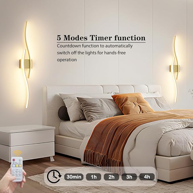 Modern Gold Bathroom Light Fixtures, LED Vanity Light